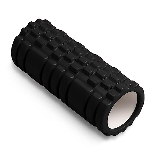 DRUNA Rodillo Rulo de Espuma Redondo para Masajes Musculares Pilates Yoga PVC Foam Roller Fitness...