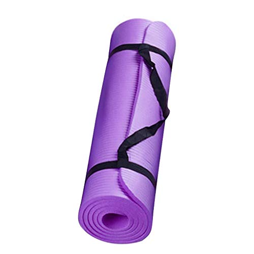 HEATLE - Esterilla de yoga pequeña, de 15 mm de grosor, duradera, antideslizante, para deportes,...