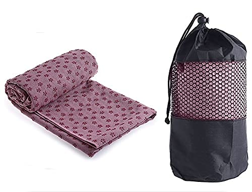 Toalla de yoga antideslizante y de secado rápido - Toalla de microfibra para yoga ideal para hot...