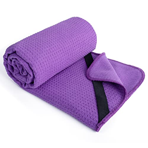 Polyte - Toalla Yoga Antideslizante, Toalla de Microfibra para Hot Yoga con Agarre de Silicona y...
