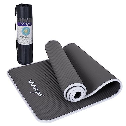 Esterilla Deporte Yoga Pilates Fitness Colchoneta Gimnasia  Antideslizante,alfombras yoga NBR Alta Densidad Gruesa 15mm Diseñada para  Pilates y Entrenamiento (15MM-AZUL) : : Deportes y aire libre