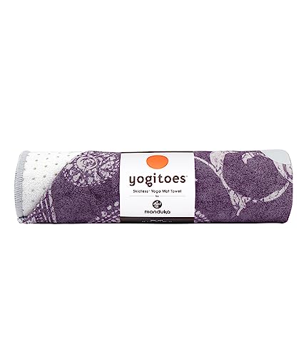 Manduka Yogitoes Toalla de Yoga Ligera, de Secado rápido, tecnología Antideslizante, Uso en Yoga...