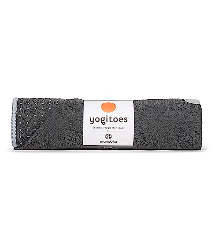 Manduka Yogitoes Toalla para Esterilla de Yoga, Ligera, Microfibra de Secado rápido, tecnología...