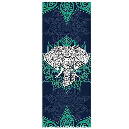 Toalla para Yoga, 185 x 64 cm, Antideslizante, Yoga, Manta Yoga, patrón impresión Secado rápido...