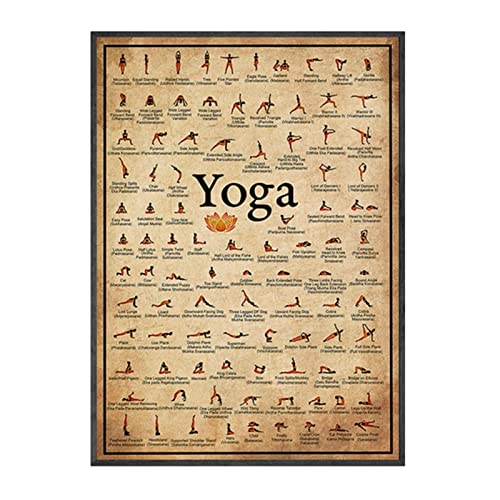 JINGAN - entrenamiento yoga - Carteles ejercicios para todo el cuerpo, accesorios ejercicio gimnasia...